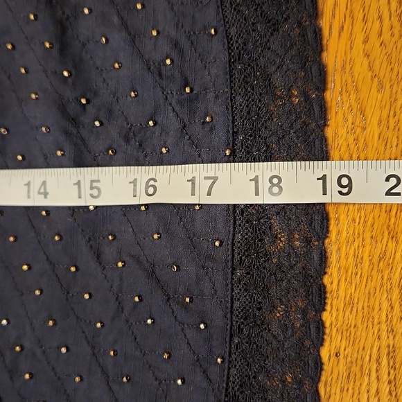 Free People, NWT,  Women's Top,  Size Medium,  Black, gold beads - Picture 9 of 11